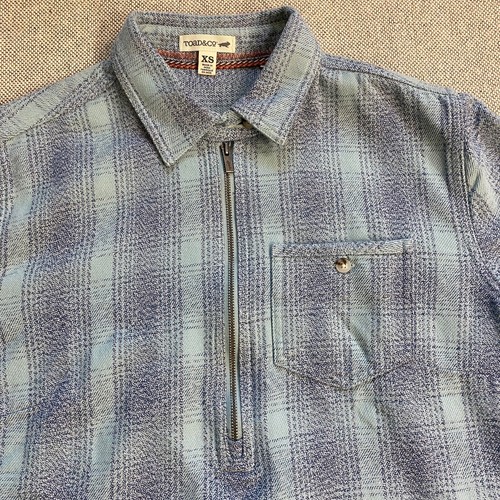 Toad&Co Bodie Dos Quarter Zip Blue Long Sleeve Shirt Jacket Women XS - Picture 2 of 12