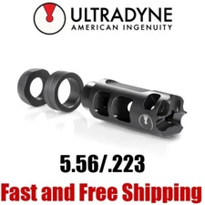 Ultradyne Pulse .223/5.56 Stainless Steel Muzzle Brake/Compensator - 1/2-28
