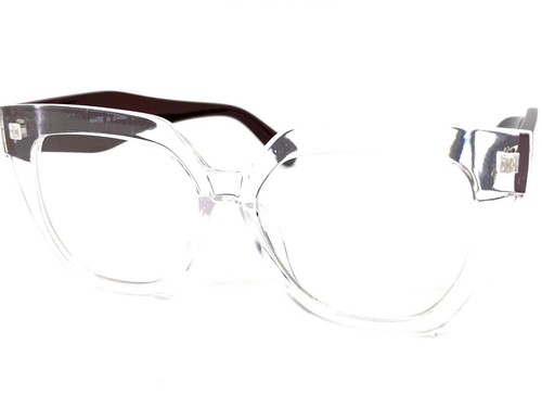 Women Oversized Retro Cat Eye Style Clear Lens EYE GLASSES Big Transparent Frame - Picture 2 of 6