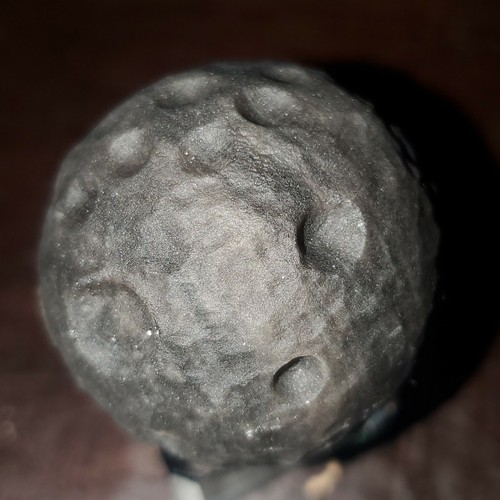 Silver Sheen Obsidian Moon Sphere Ball Orb 39.6mm, 68g - Picture 11 of 12