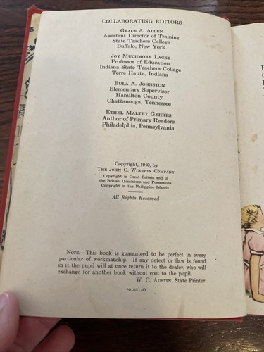 Vtg 1940s At Play Easy Growth Reading P-L/1 Children’s book  - Picture 8 of 14