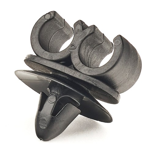 Automec Universal Car Brake Pipe Chassis Clips Double For 5/16 Inch Pipe Pack 10 - Picture 2 of 2
