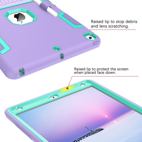 For Kids iPad 10.2" 9th 8th 7th Generation Case Heavy Duty Stand Armor Cover - Picture 3 of 8
