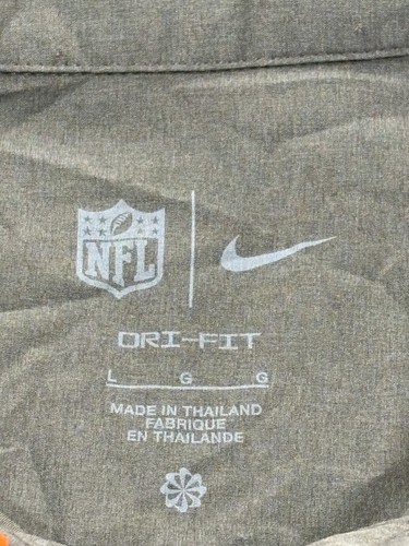 Nike Shirt Mens Large Brown Cleveland Browns Football Logo Dri Fit Strech Polo - Picture 6 of 10