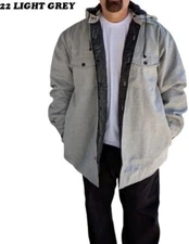 Triveni Men's Urban Streetwear Jacket  Solid Light Grey - Removable Hood