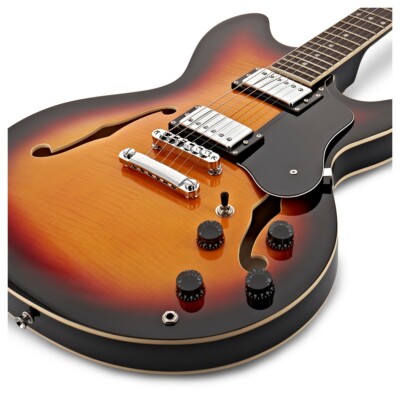 San Francisco Semi Acoustic Guitar by Gear4music Sunburst eBay