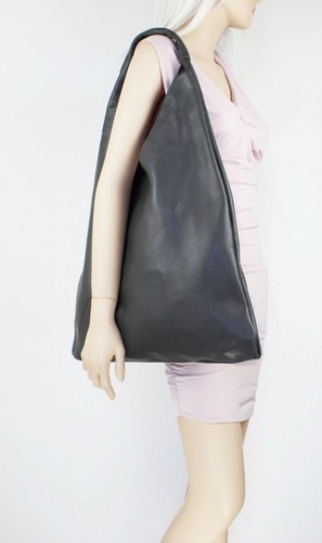 Italian Real Leather Vera Pelle Handbag Top Interior Pocket String Shoulder Bag - Picture 11 of 84