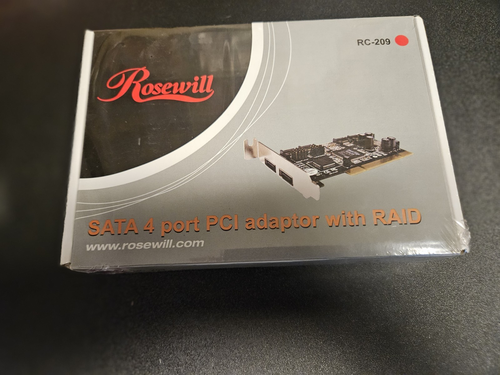 Rosewill SATA 4 Port PCI Adaptor with RAID RC-209