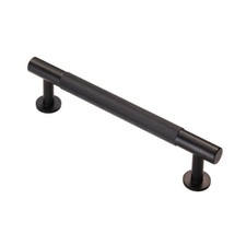 Carlisle Brass Cabinet Handles KNURLED T Bar Handles & Radio Knobs in MATT BLACK