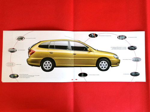 Folleto de ventas KIA RIO 2001 - 1,3, 1,5 SE, colores - excelente estado - Imagen 2 de 3