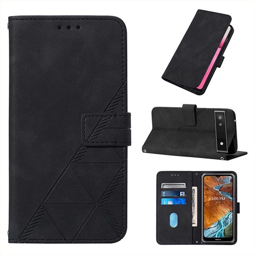 Custodia per Google Pixel 6A 5G Pelle Protezione Telefono Multifunzione Flip Cover - Foto 4 di 7