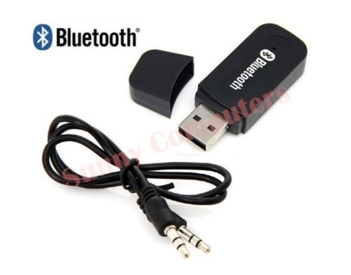New USB Wireless Bluetooth 3.5mm AUX Music Audio Stereo Receiver Dongle A2DP Car - Picture 2 of 3