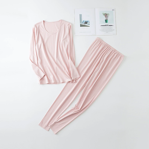 Conjunto de ropa interior térmica de seda pura para mujeres conjuntos largos Johns capa base superior e inferior - Imagen 18 de 27