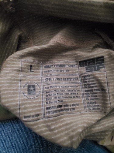 Army Combat Shirt (ACS) Multicam USA - Size Large "NWT" Massif Flame Resistance - Picture 4 of 4