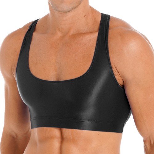 Männer Unterwäsche Weste Dessous Bequem Crop Tops Ärmellos BH Ultradünn Sissy - Bild 31 von 42
