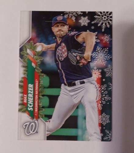 2020 Topps Holiday Walmart Short Print #HW37, Max Scherzer - Picture 1 of 6