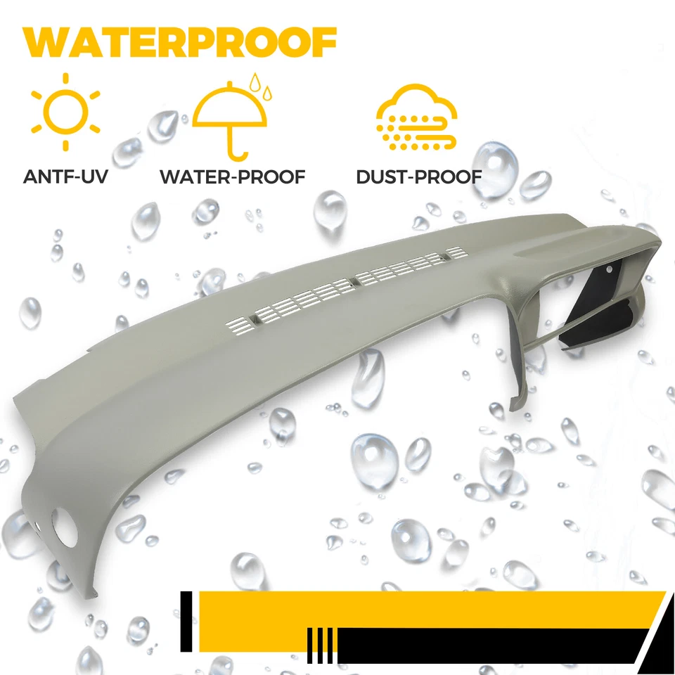 Molded Dash Cover Overlay for 1997-99 2000 Chevy GMC SUVs C/K1500 Suburban Grey Foto 4 de 4