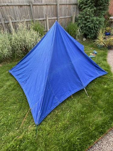 Vintage Lillywhite Blue Tent MK6 Model 2 Canvas Tent Very Rare Camping 2 Person - 第 2/10 張圖片