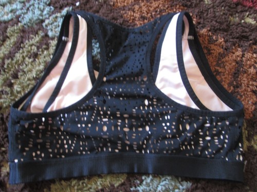 Lane Bryant Livi Active Black/Pink Wirefree Sports Pull On Bra Sz Womens 14 - Picture 2 of 2