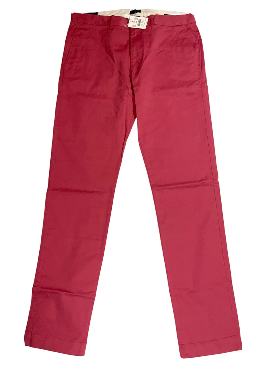 Slim Fit Red Pants