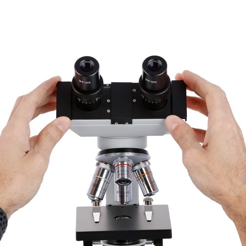 AmScope 40X-1000X Binocular Compound LED Microscope +2MP Digital Eyepiece Camera - Picture 5 of 11