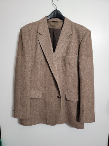 Reed St. James Tweed Virgin Wool Blazer Sports Coat Jacket Coat Lined 46R  - Picture 13 of 14