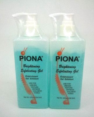 2-PACK Piona Brightening Exfoliating Gel 8oz each NEW