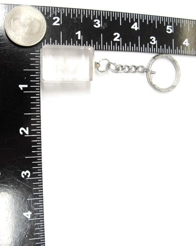 Kolibri durchsichtig baumelnder Schlüsselanhänger Schlüsselring Handtasche Tasche Mantel Reißverschluss Auto PKW LKW - Bild 3 von 6