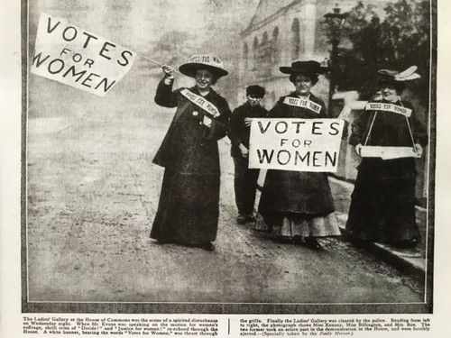 SMALL POSTER/NEWSPAPER PAGE 8.5”x 7” 1906 SUFFRAGETTES EXPELLED FROM THE COMMONS - Picture 3 of 9