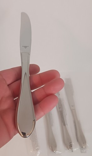 4 Dinner Knives STUDIO Gorham Glossy 18/10 Stainless Steel Flatware Vietnam - Picture 3 of 5