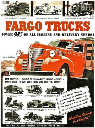1941 Fargo Trucks - Werbe Werbemagnet - Bild 1 von 2