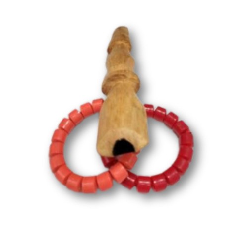 Set of 2 Flute Instruments, Handmade, African Musical Instrument Igbo Wooden Oja - Picture 5 of 5