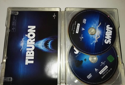 Jaws/Tiburón DVD Steelbook ,Collectors Edition 2 discs , Spanish ver. Very rare - Imagen 4 de 8