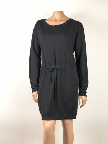 Rag & Bone Knit Dress Women's Size M Long Sleeve Drawstring Waist Cut-Out Back - Picture 1 of 11