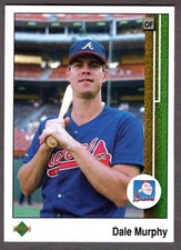 1989 UPPER DECK DALE MURPHY CARD #357 **NM-MT** ATLANTA BRAVES
