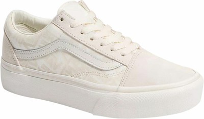 cream platform vans