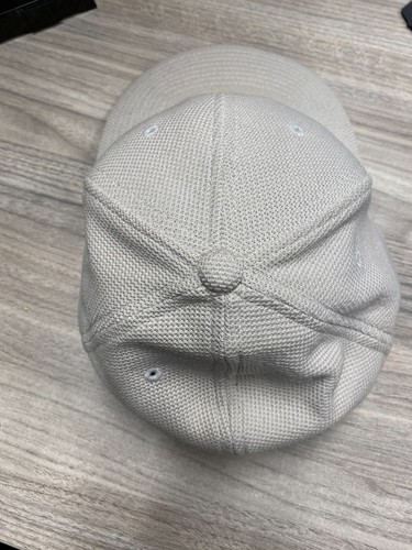 Nike Tiger Woods Collection TW Logo Golf FlexFit Hat Cap Stretch Beige Size L/XL - Picture 5 of 12