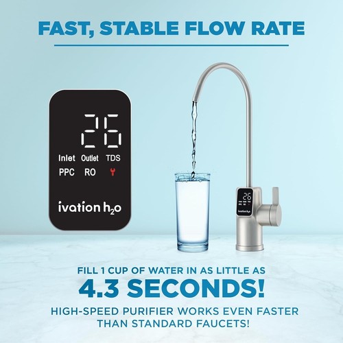 Ivation H2O Reverse Osmosis Under Sink Water Purifier 1000GPD IWAROWP1000GPD - Picture 3 of 8