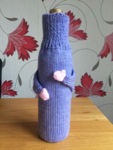 Wine Bottle Cover Christmas Gift Bag knit Birthday Thank You Gift. Men's Ladies - Picture 12 of 21