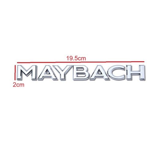 Para Mercedes-Benz MAYBACH Emblema Adornos Logo Trasero GLS S Pegatina Plata Brillante - Imagen 2 de 4