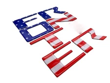 US Flag Raised Tailgate Letters for 2022 Nissan Frontier Plastic Inserts