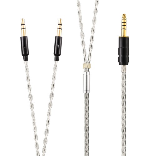 4,4 mm Equilibrado 7N OCC Enchapado en Plata Cable para 2x3,5 mm Hifiman Ananda - Imagen 2 de 12