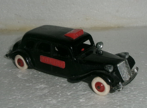 Norev black Plastic Citroen 15-SIX Family Police - Made in France