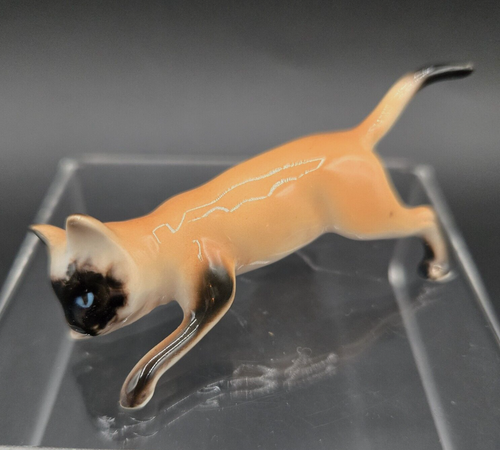 Custom Lot Small Cat Figurines Bone China Himalayan Orange Tabby Hand Painted - Picture 6 of 12
