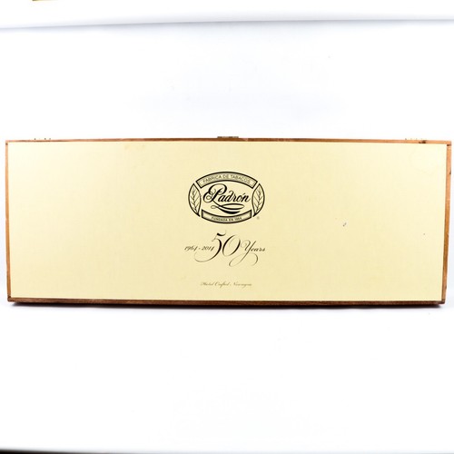 Padron 50 Years 1964-2014 Empty Wood Cigar Box 20.5" x 7.5" x 1.75" - Picture 2 of 10