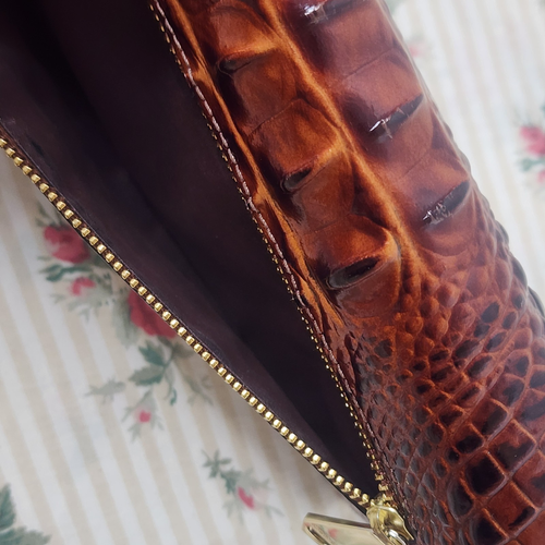Brahmin Melbourne Cordelia Trifold Wallet + Checkbook ~Set of 2 ~PECAN MELBOURNE - Picture 17 of 17