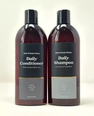Bath and Body Works Daily Shampoo and Conditioner Set Men's Essentials ...