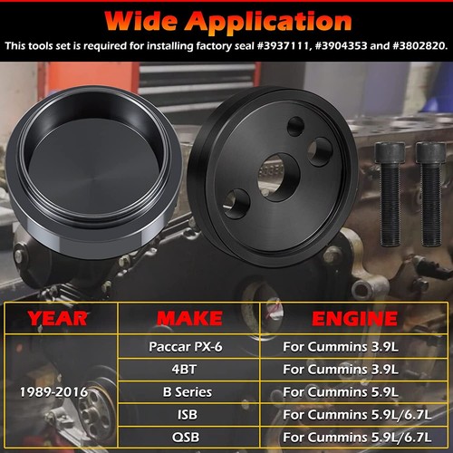 5046 & 1338 Front Crankshaft Seal Installation Tool for Cummins 3.9L 5.9L 6.7L - Picture 6 of 10