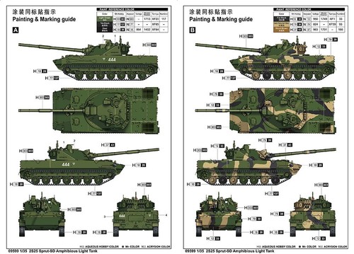 9599 Trumpeter: 2S25 Sprut-SD Amphibious Light Tank in 1:35 - Picture 3 of 10