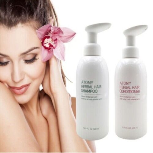 Champú Herbal para Cabello ATOMY 500 ml + Acondicionador Herbal 500 ml - Imagen 3 de 37